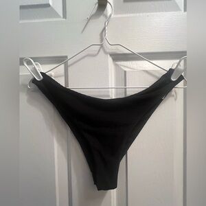 Classic Black High-Cut Bikini Bottoms